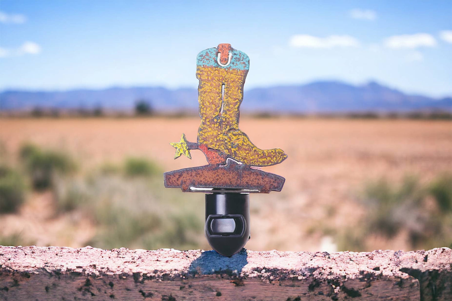 BOOT Nightlight western rodeo Wyoming Montana Texas USA
