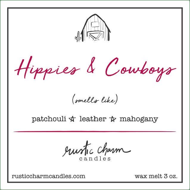 Hippies & Cowboys  Candle