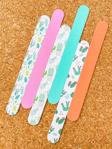 Cactus 6PC Nail File Set - Prep Obsessed