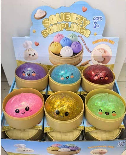 Pressure Sparkle Squishy Toy Dumplings | ASSORTED