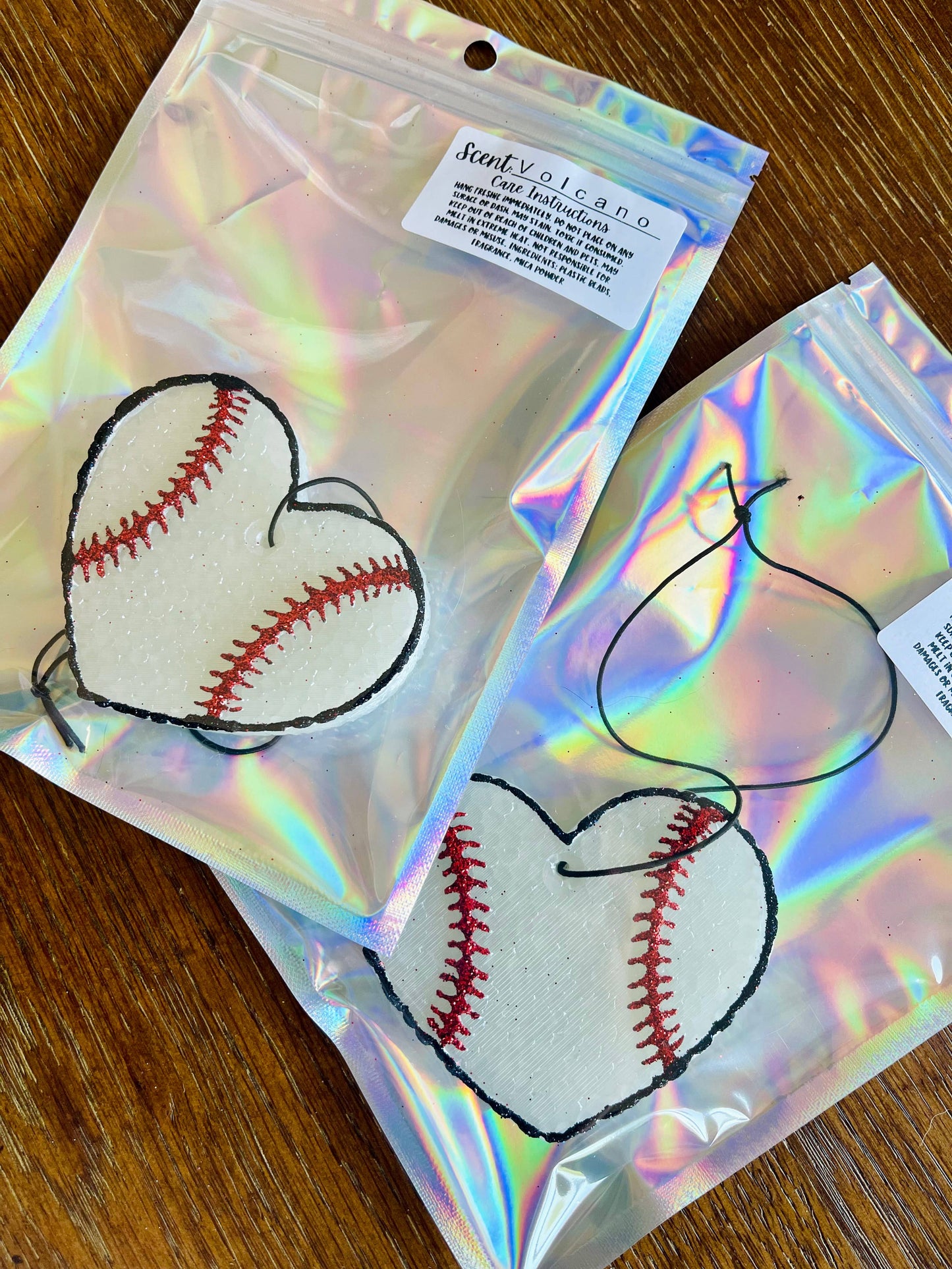 Baseball or Softball Car Freshie: White