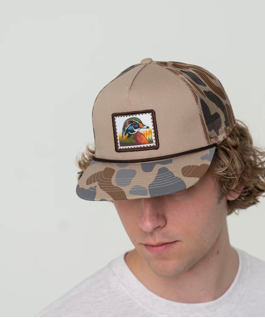 Wood Duck Stamp Camo Cap
