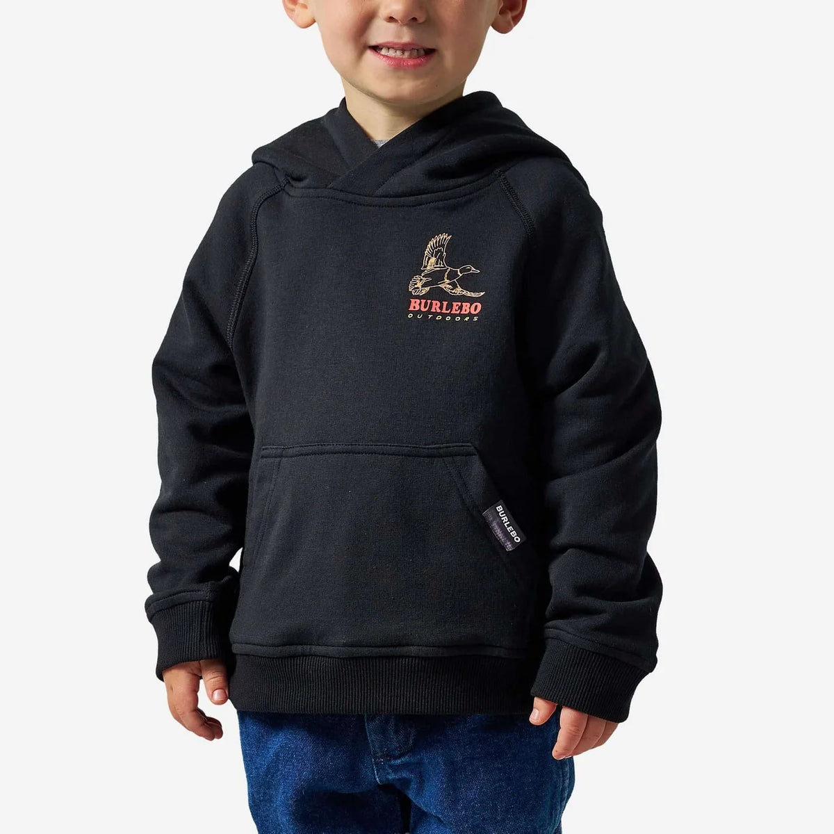 Duck Wild Black Youth Fleece Hoodie Y-FH-DKW-BLK FL