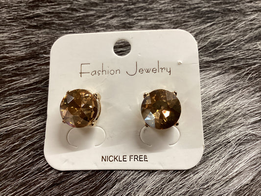 Champagne Round earrings