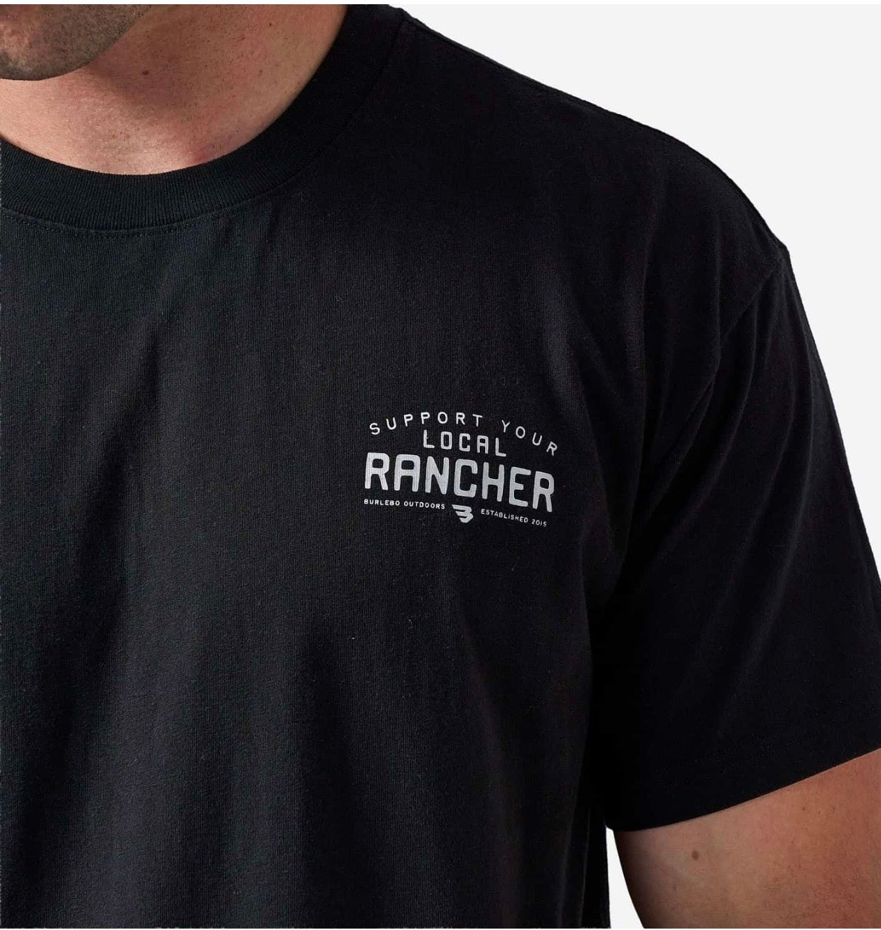 Local Rancher Burlebo Short Sleeve Tee  Tx/FL SST-ISIF26-BLK