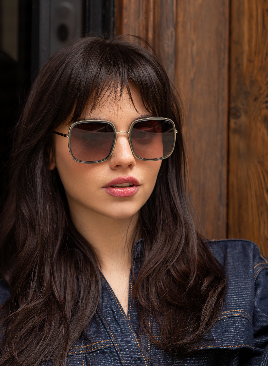 Cosmo Acetate Womens Square Sunglasses : Emerald Green Freyrs