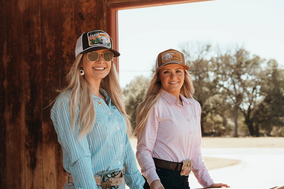 LAZY J RANCH DUST STORM CLASSIC ROPE TRUCKER HAT