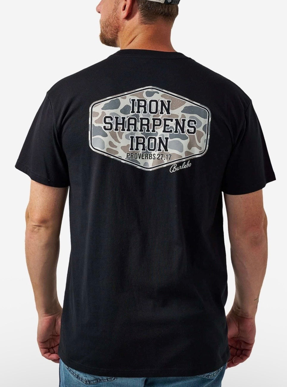 Iron Sharpens Iron Black Burlebo T Shirt SST-ISIF26-BLK