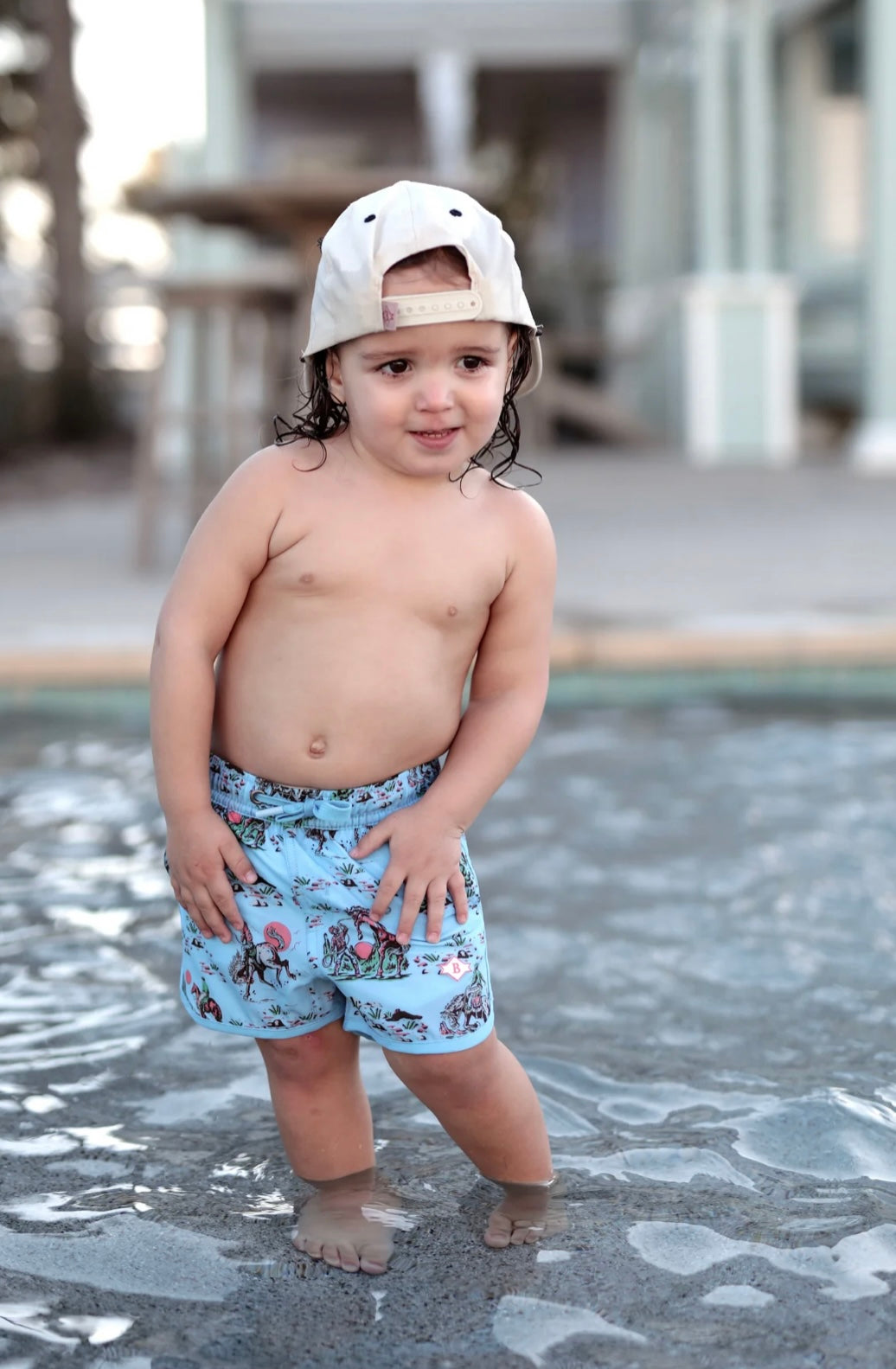 Cowboy Up Youth Swim Trunks Burlebo