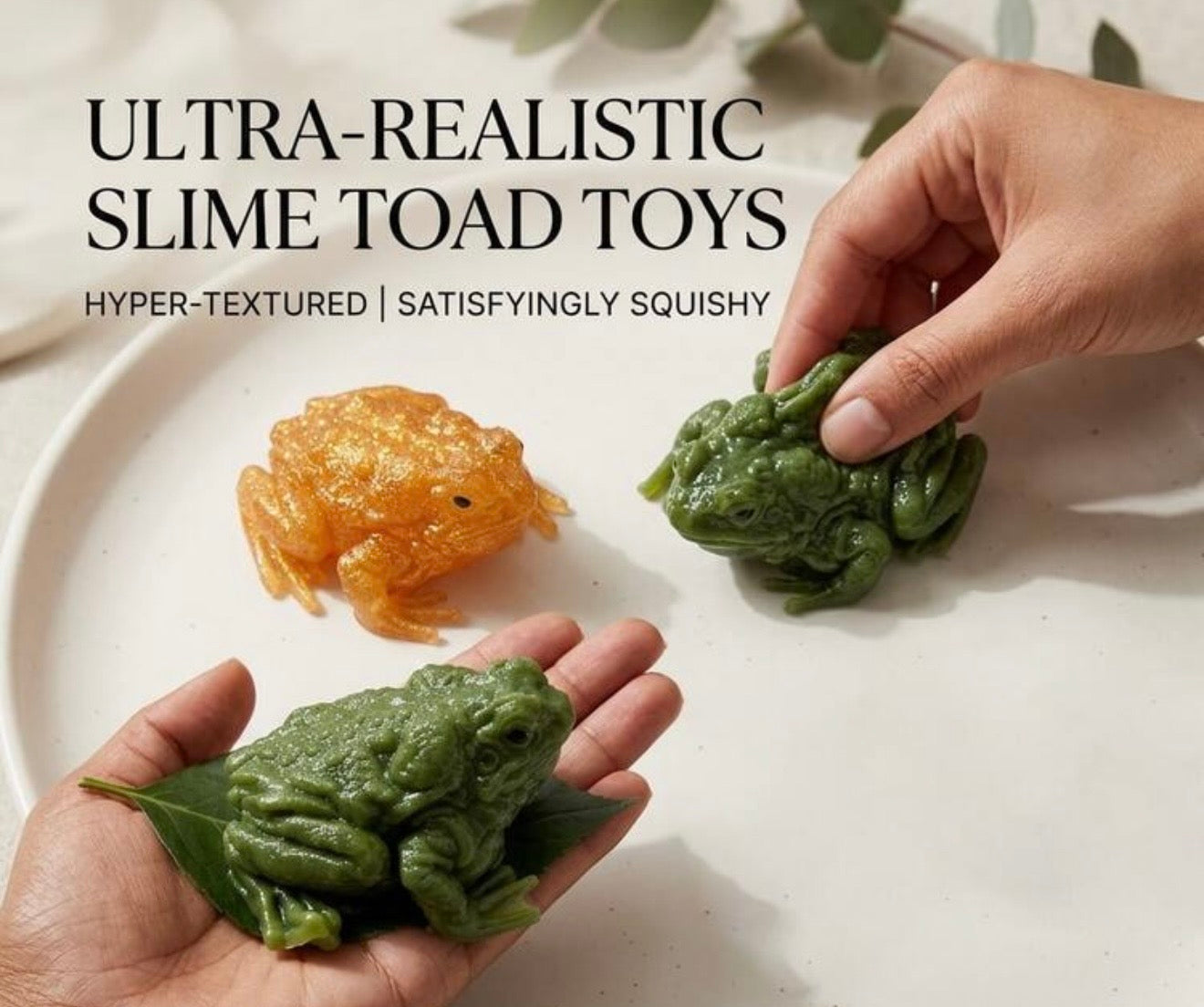 Realistic Toad Squishy Toy