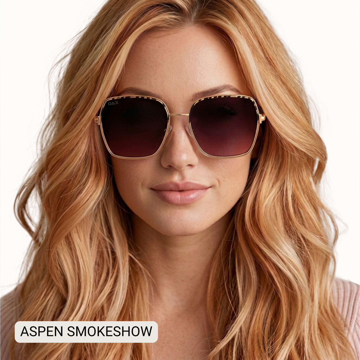 Aspen - Women's Oversized Square Frame Sunglasses: Smokeshow Tx Dax