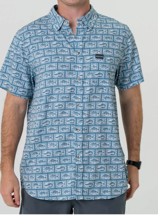 Anglers Choice Performance Button Up Burlebo