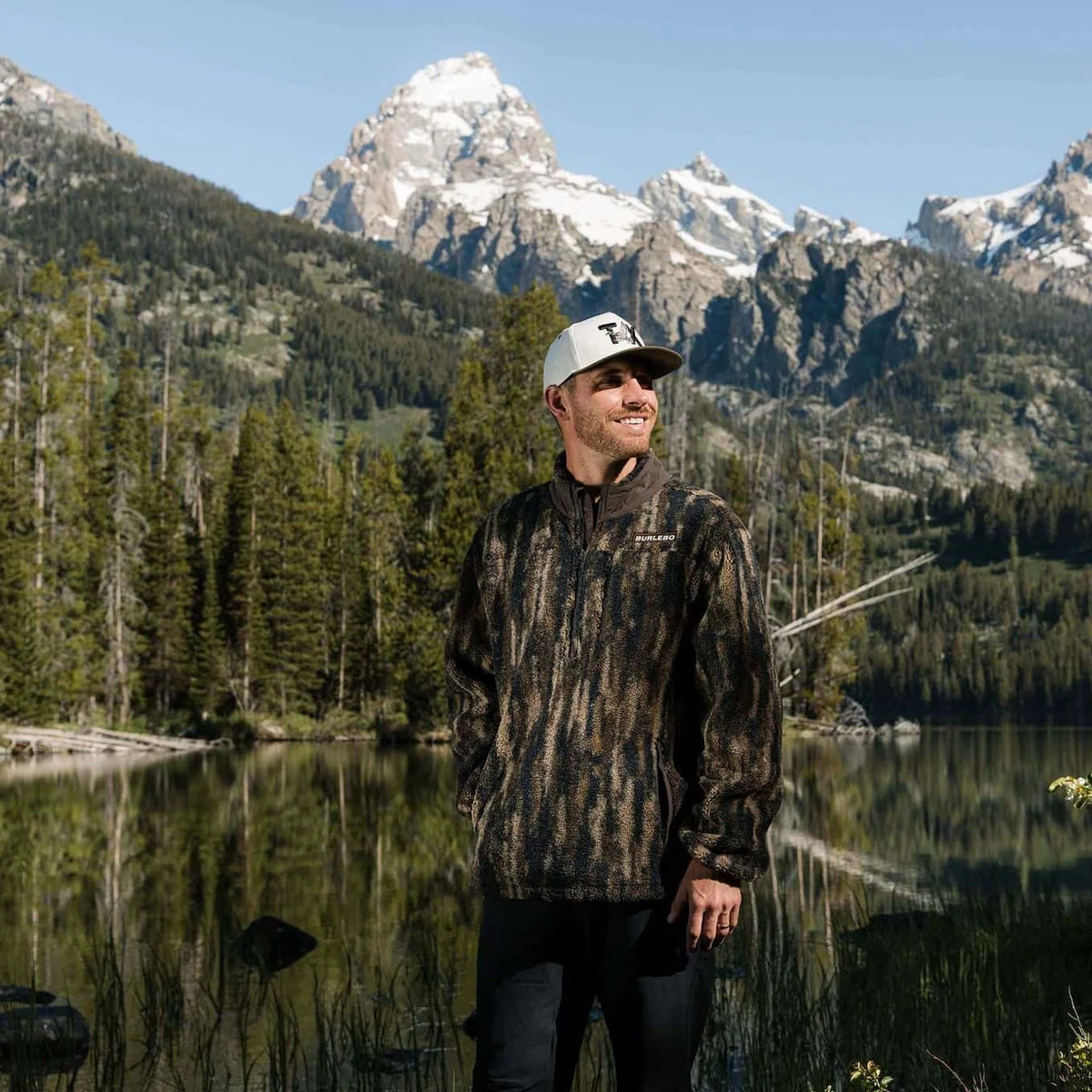 Midland Camo Burlebo Quarter Zip Sherpa MIDCQZ TX
