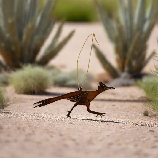 Roadrunner Running Desert Southwest Ornament Ironworks