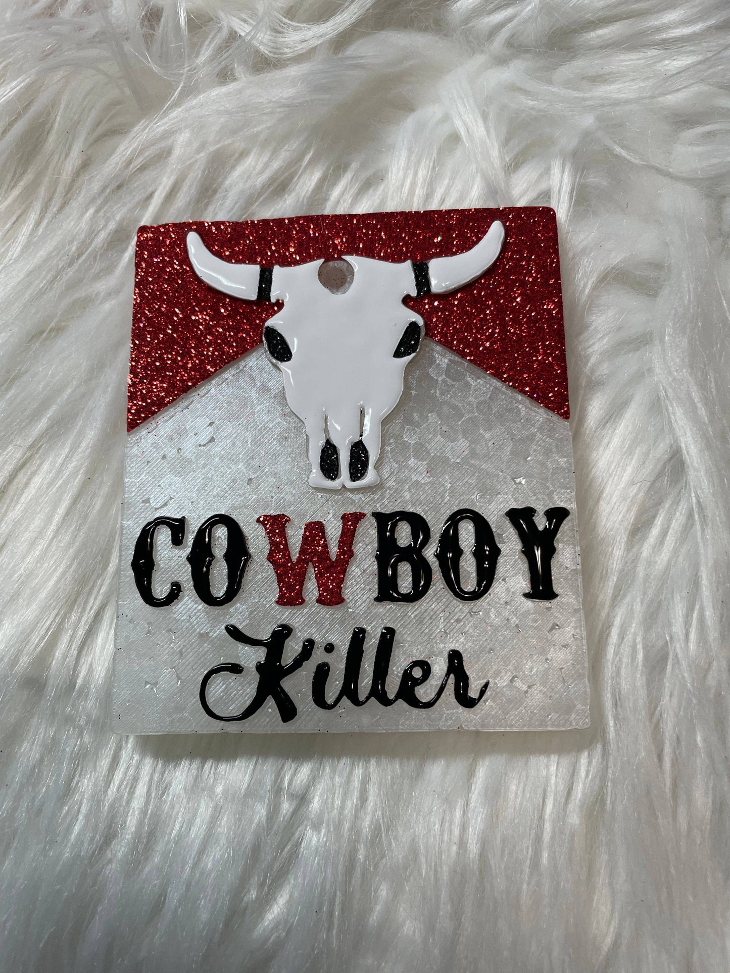 Cowboy Ki**er: Painted Feather Car Freshie