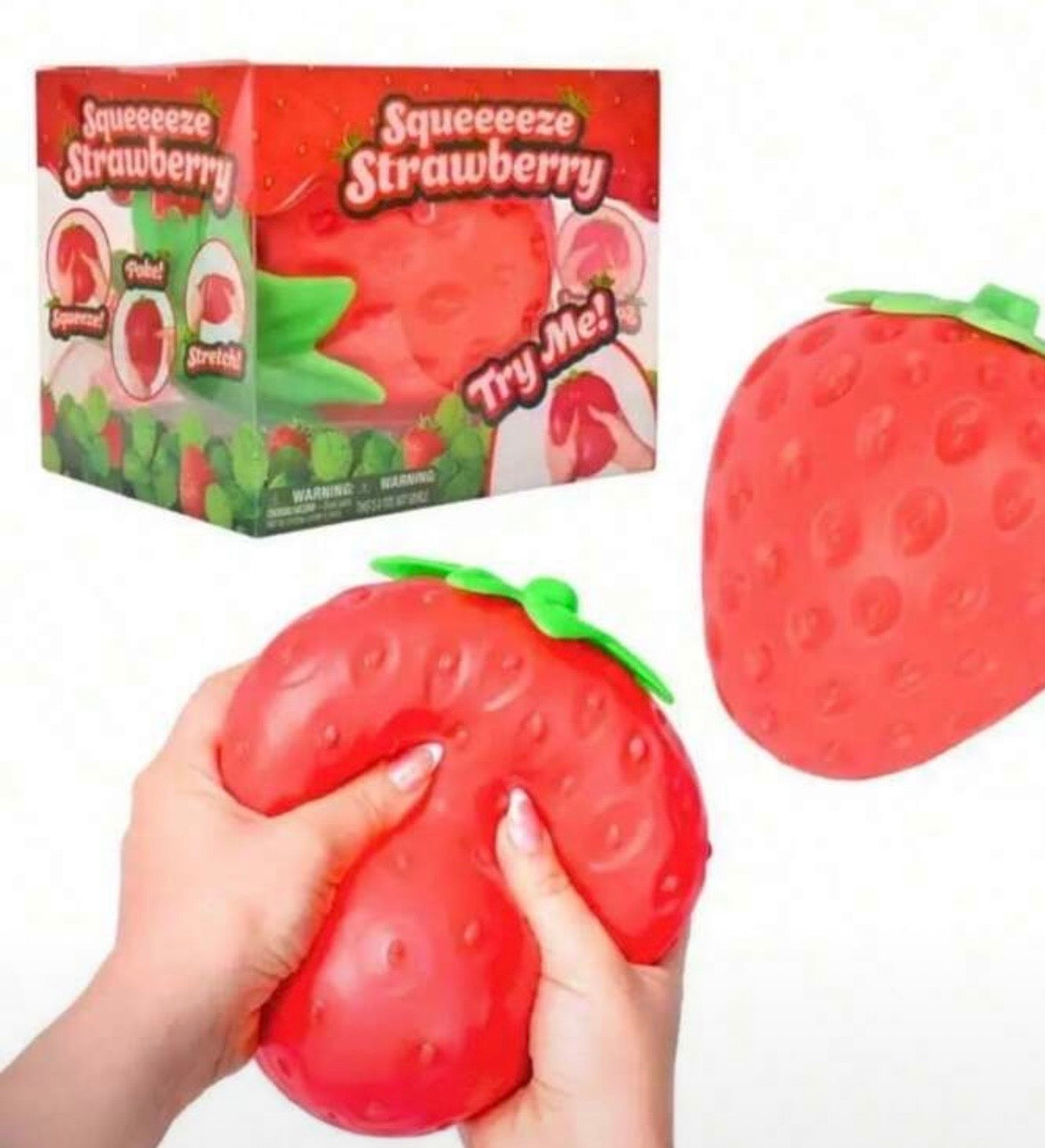 Large Strawberry Squishy Toy