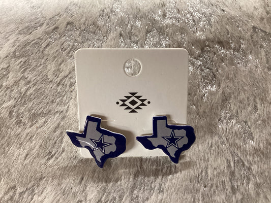 Dallas cowboys Texas earrings