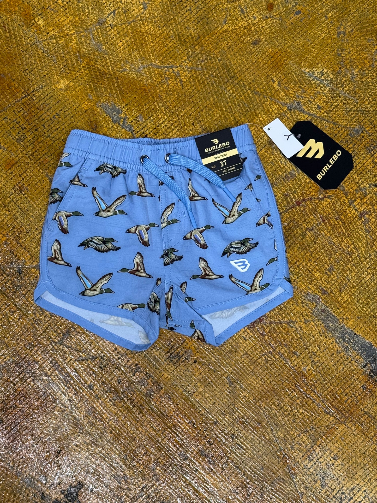 Youth Swim Trunk Jumbo Mallards Blue Fl