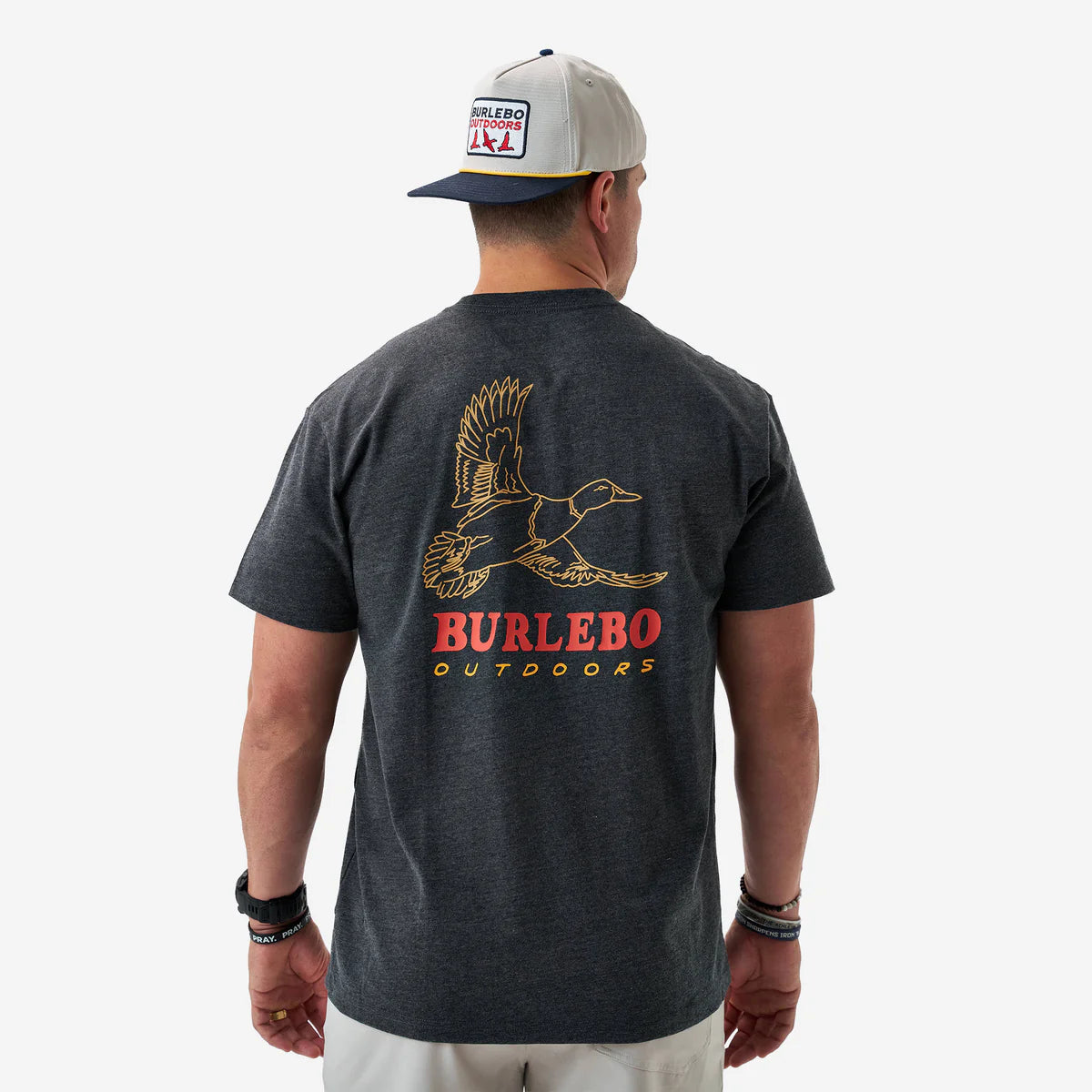 Duck Wild Heather Black Burlebo T Shirt Fl