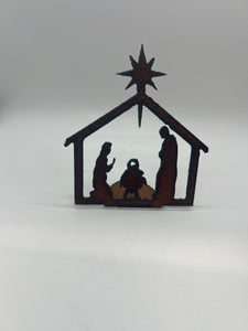 Nativity standing religious Christmas decorations holiday whimsie