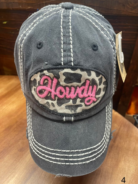 Leopard Howdy Patch Ball Cap