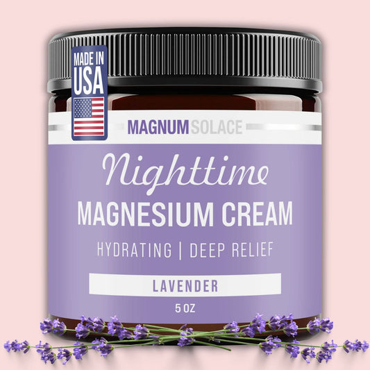 Nighttime Magnesium Cream: Lavender 5 oz Magnum