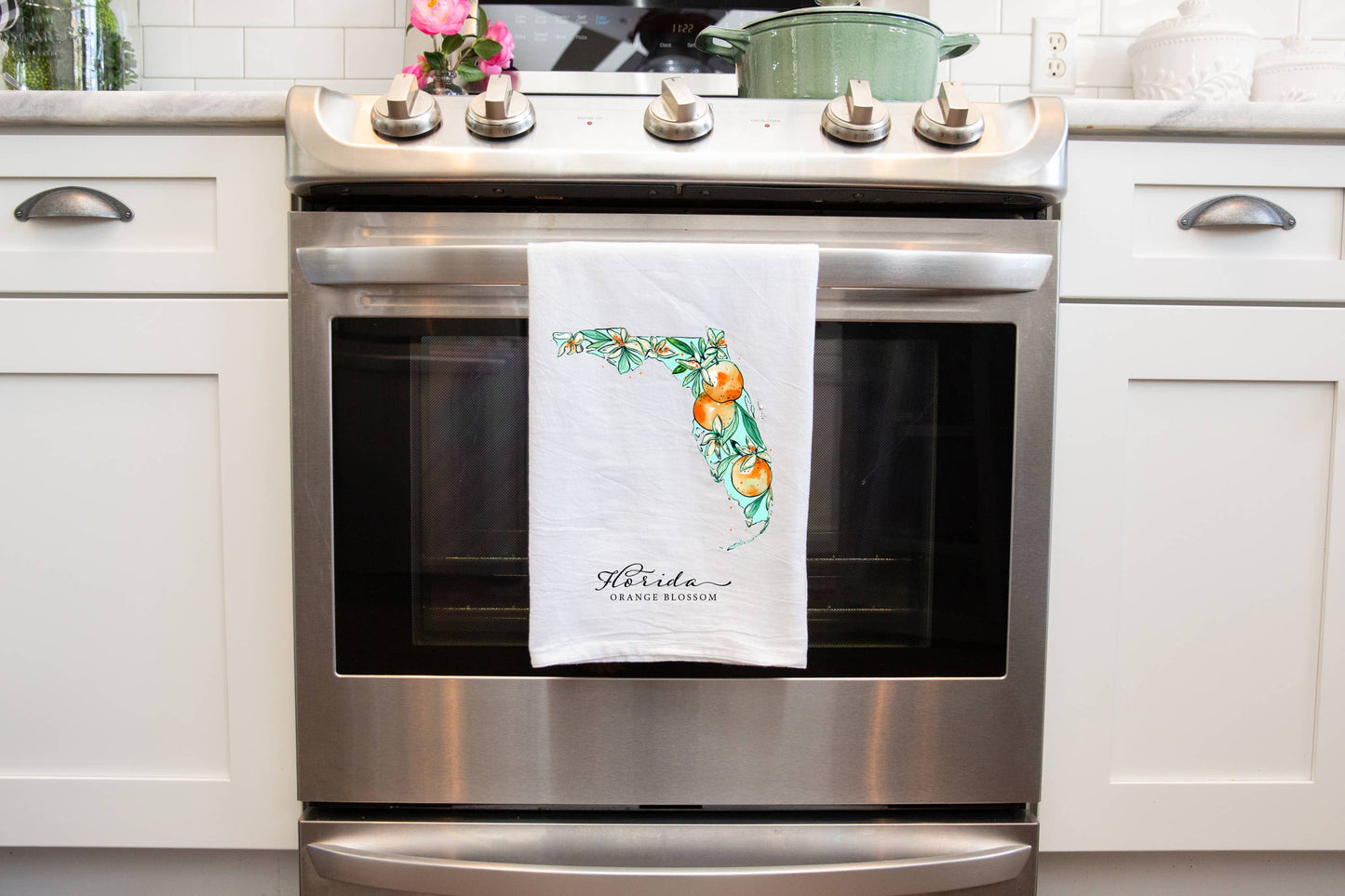 Florida Flour Sack Tea Towel: Towels with Hangers