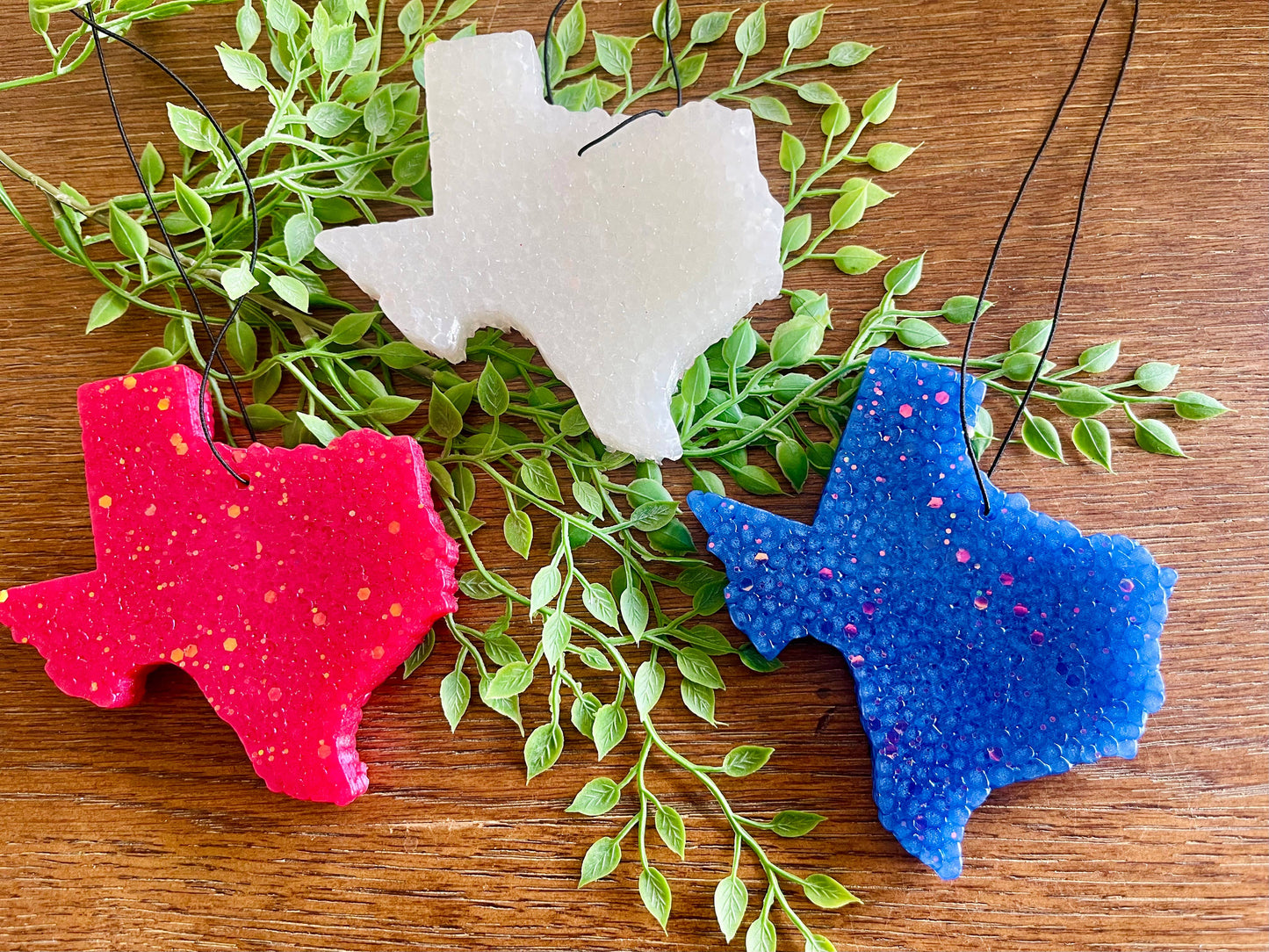 Texas with Glitter Freshie : Red/White/Blue Mix
