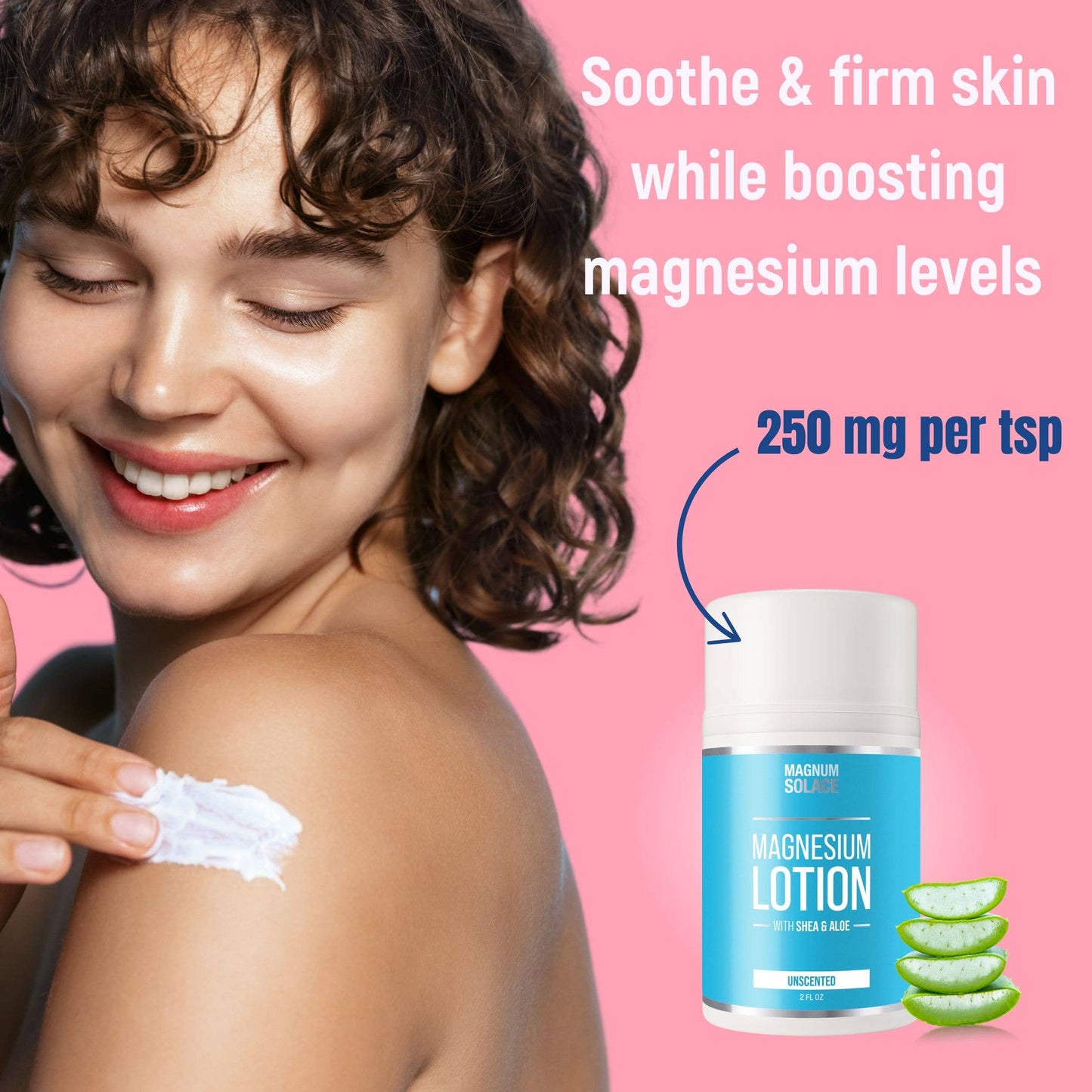 2oz Magnesium Lotion - Restless Legs & Muscle Pain Relief : LAVENDER Magnum