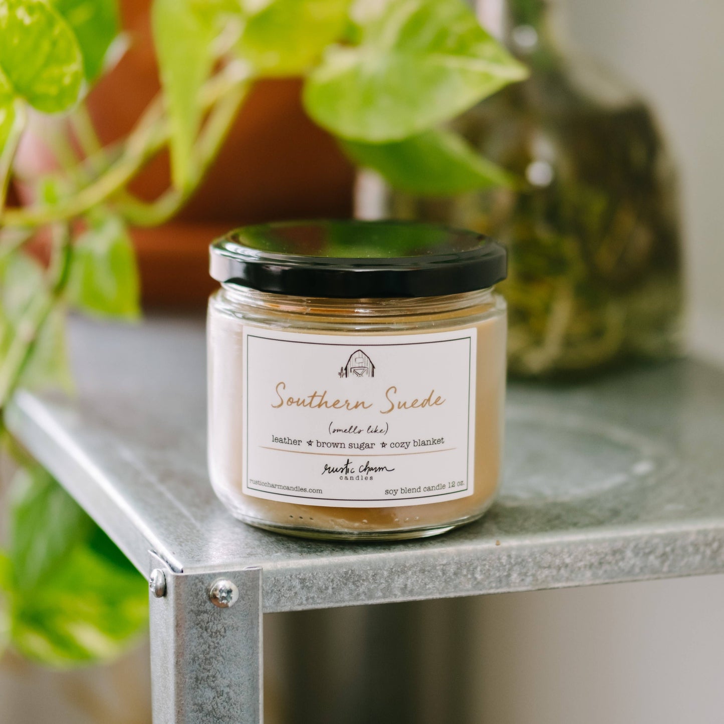Southern Suede Candle Rustic charm