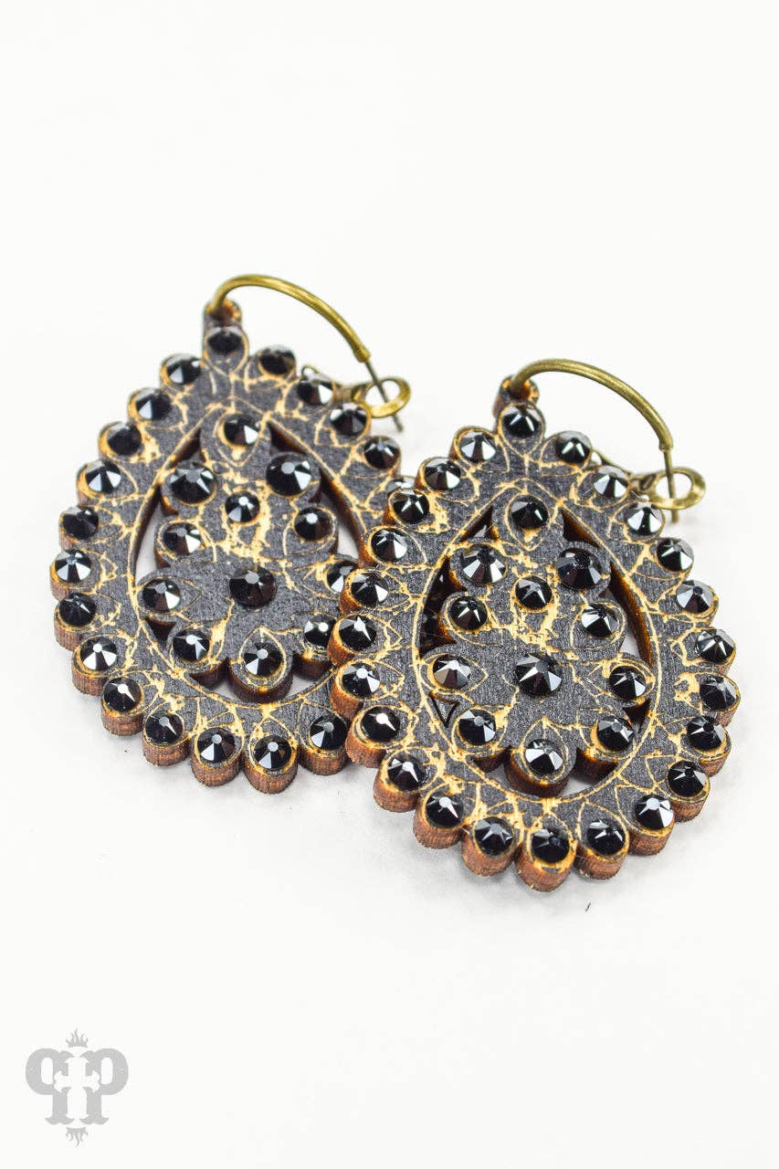 Santa Fe teardrop earring, small size: Light Colorado Or Pearl White PP