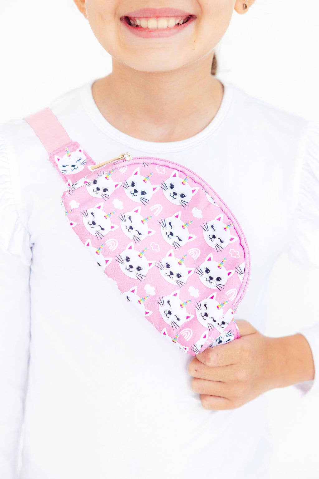 Unicorn Kitties Mila Kids Belt Bag Tx/Fl
