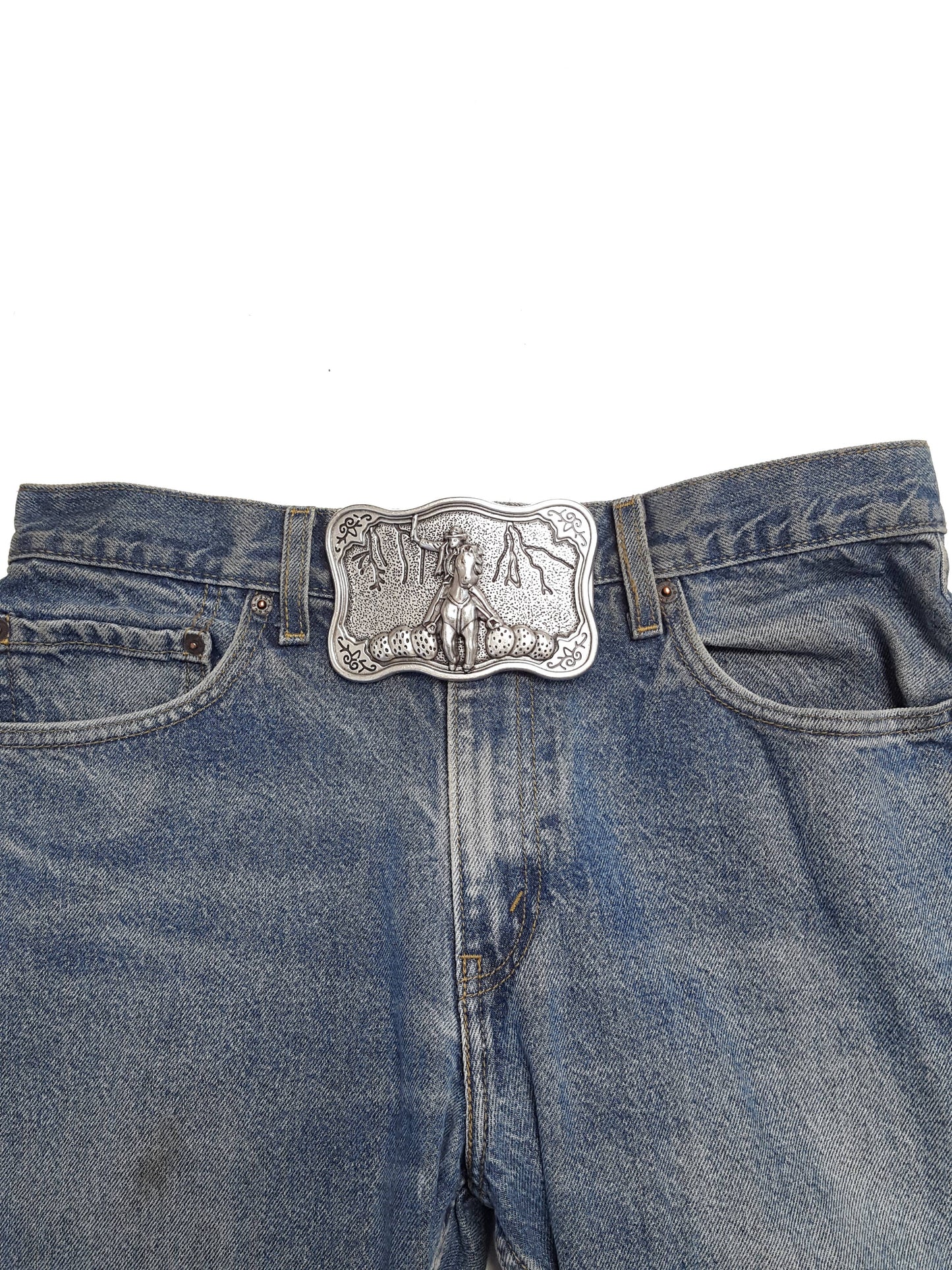 Buckle: Western Cowboy Statement Buckle Axesoria