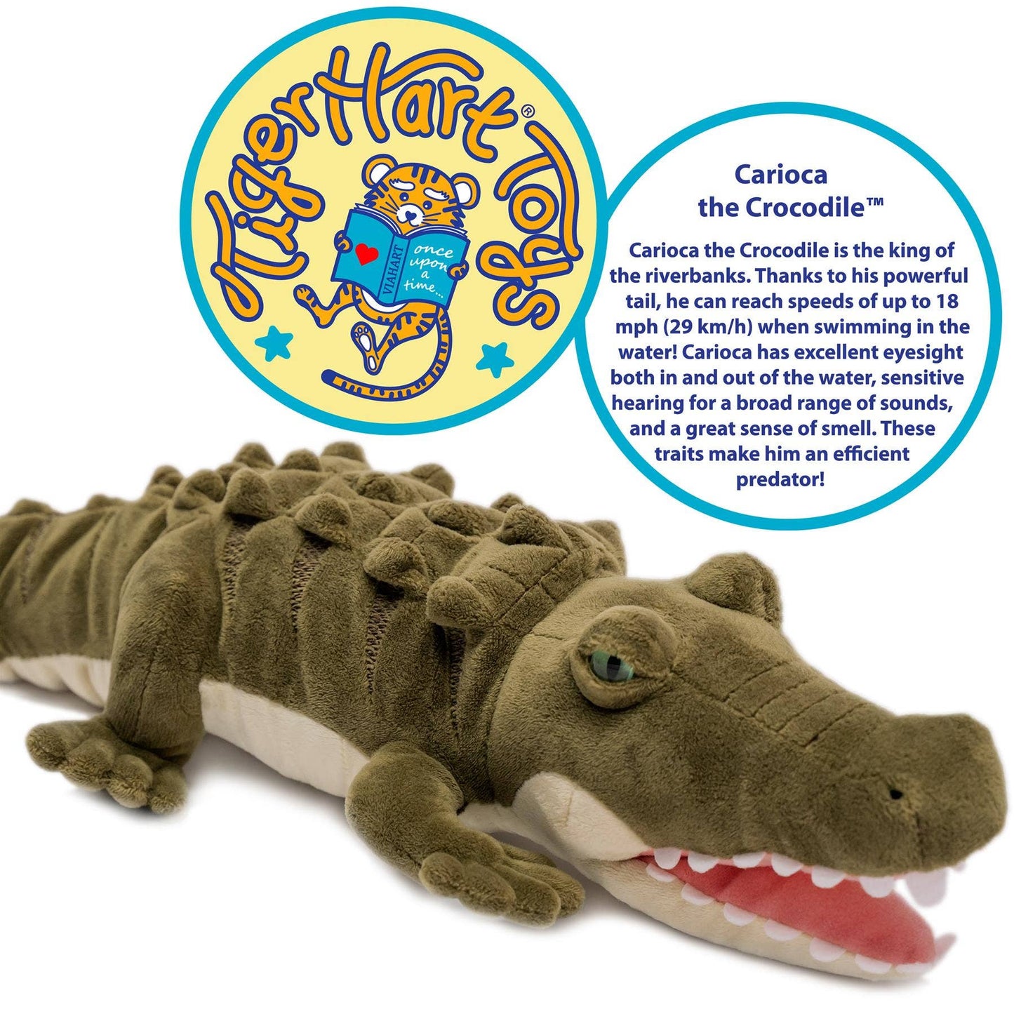 Carioca The Crocodile - 18 Inch Stuffed Animal Plush Viahart