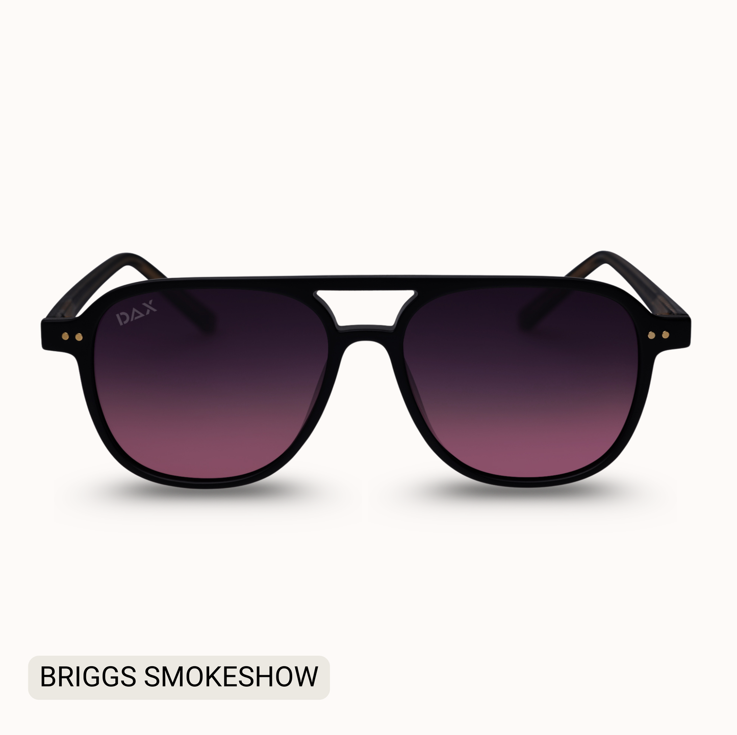 Briggs - Women's Polarized Small/ Medium Aviator: Black Gradient Fl/Tx