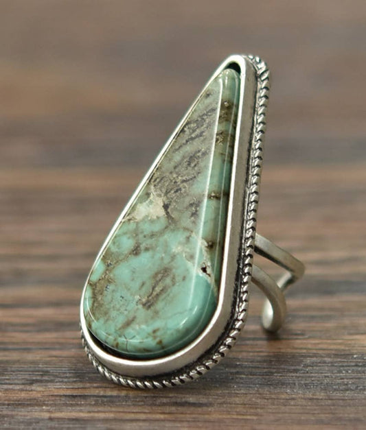 Western Turquoise Adjustable Ring 750203 Isac