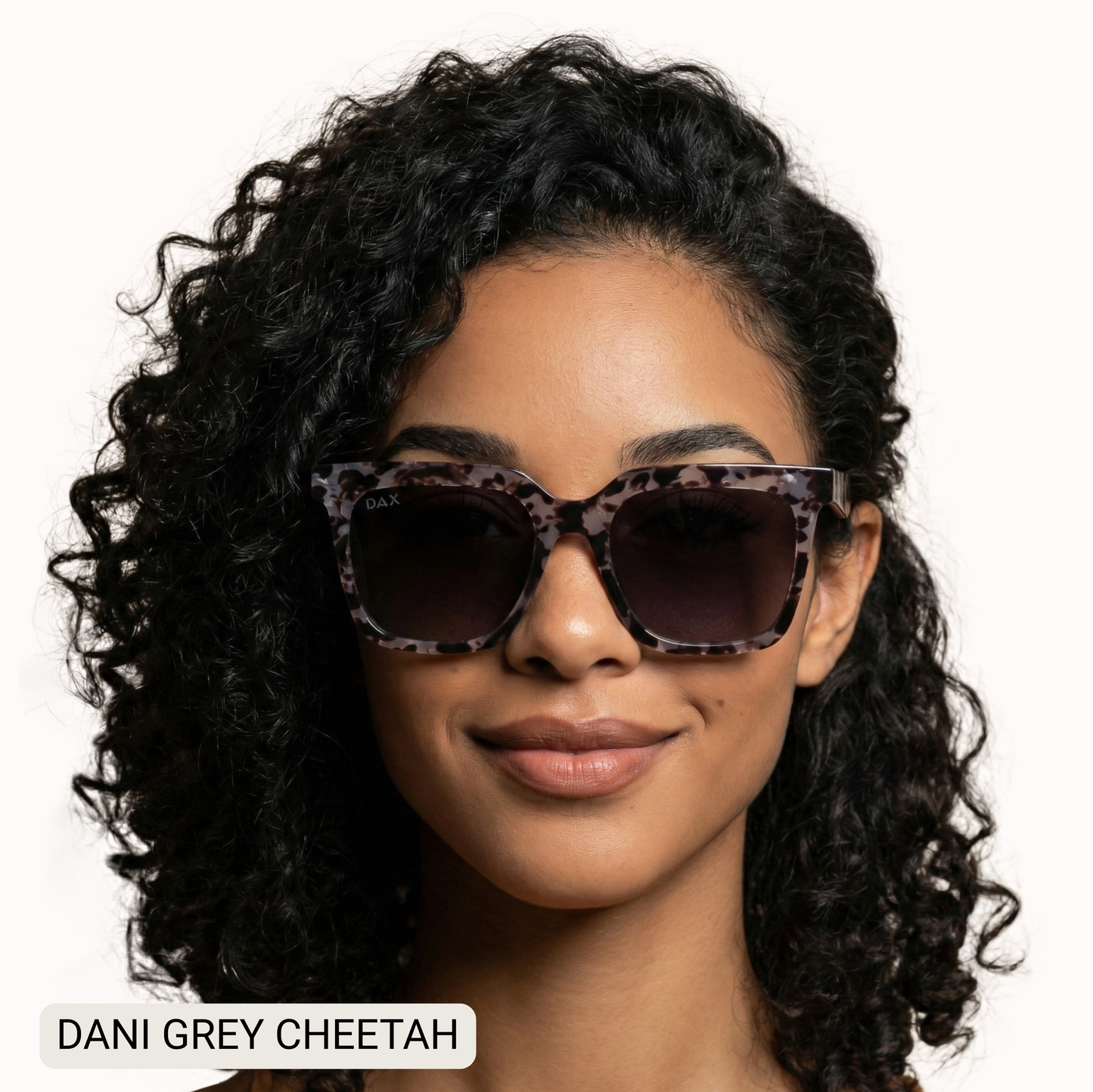 Dani- Women’s Square Sunglasses – Oversized : Brown Cheetah Tx Dax