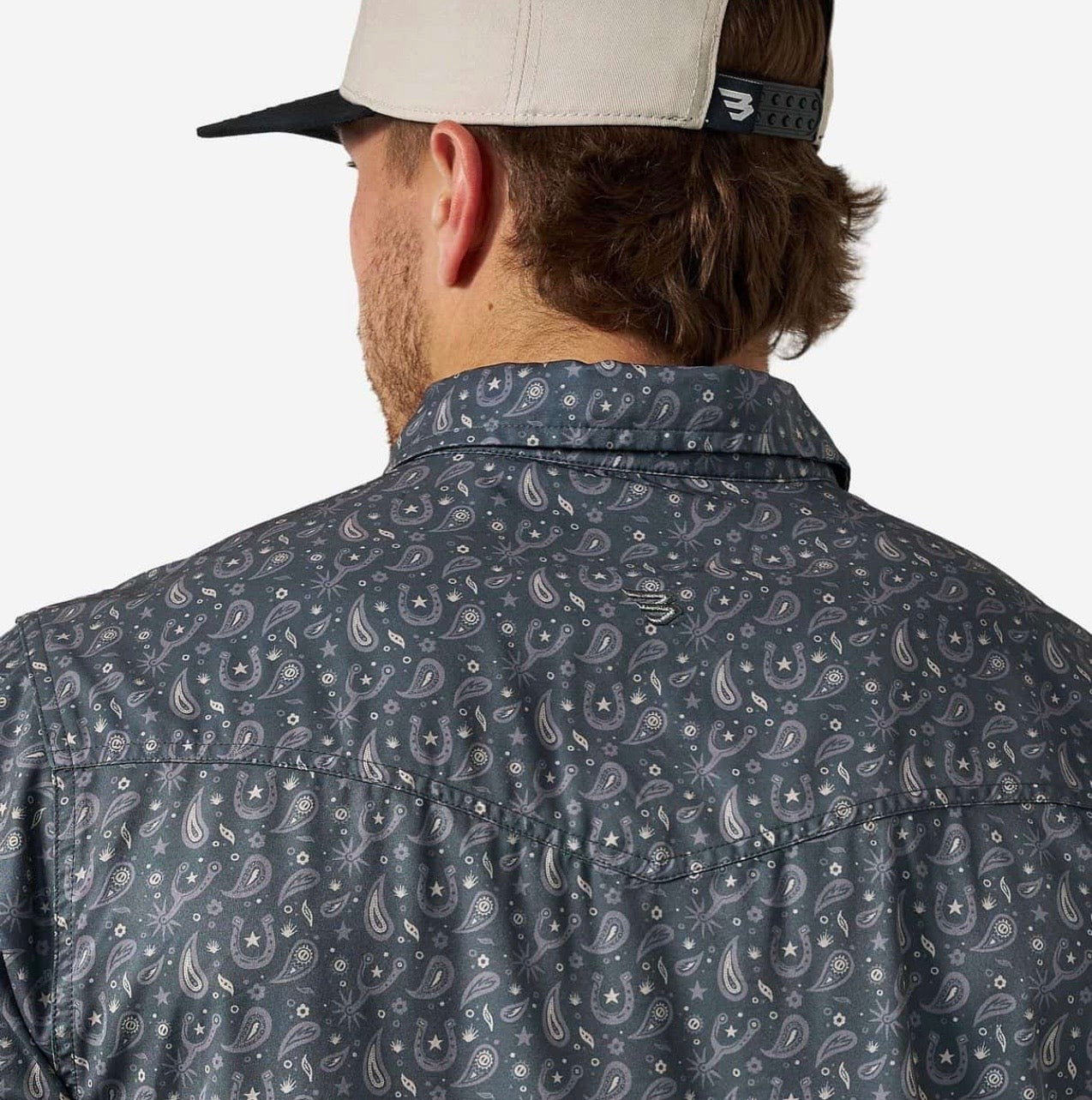 Paisley Spurs Burlebo Performance Western Shirt with Pearl Snaps Tx/ Fl PWS-PASPR