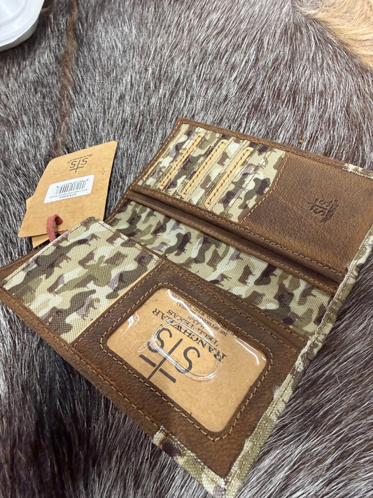 Bull Camo Long Bifold Wallet 60004 STS Ranchwear