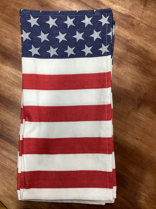 Stars and Stripes Cloth Napkins Design Imports