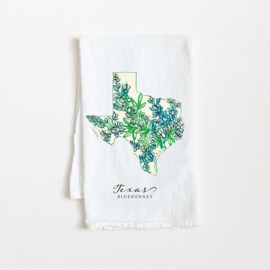 Texas Flour Sack Tea Towel: Towels with Hangers