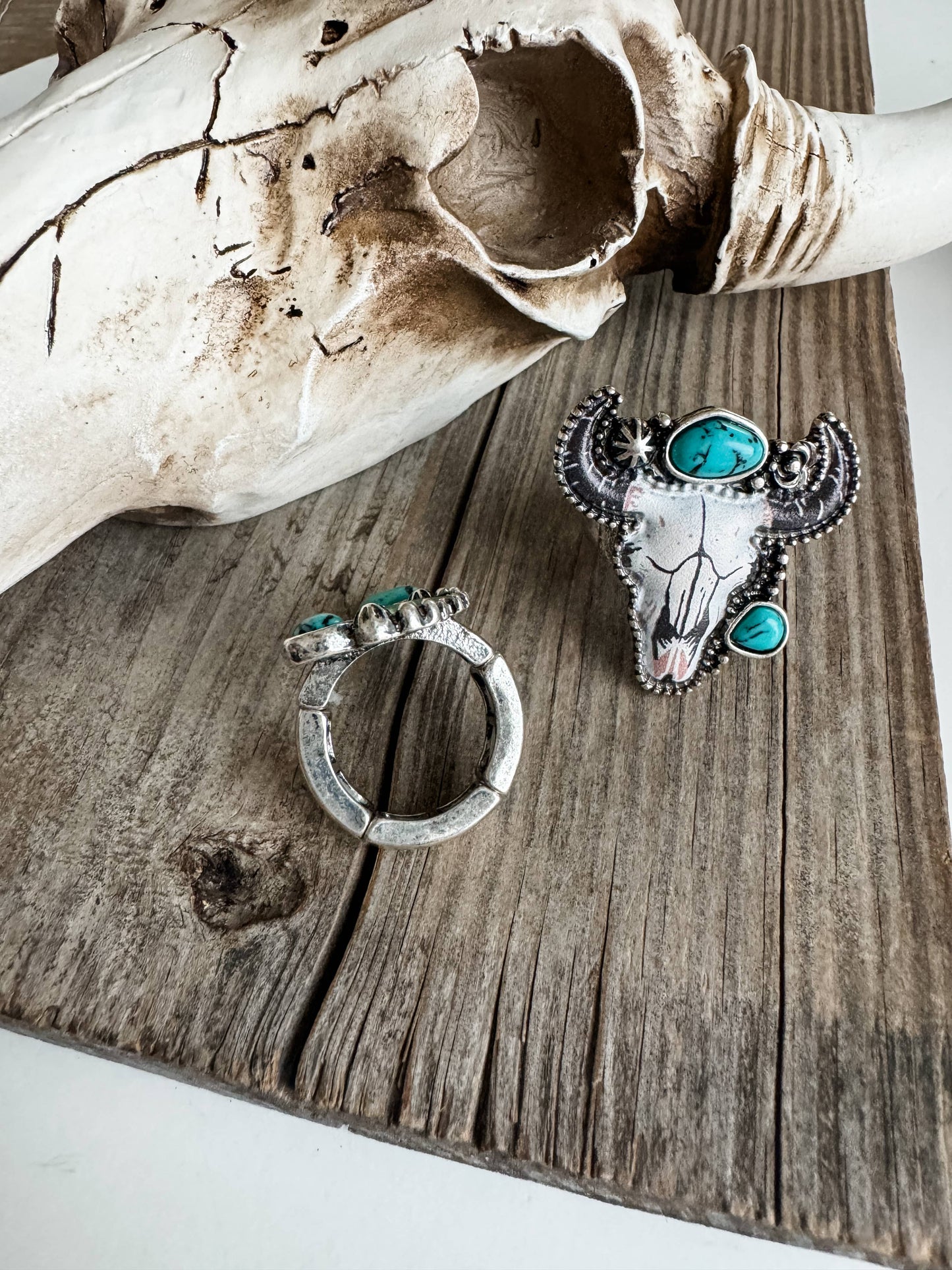 Western Pendant Adjustable Ring - STEER