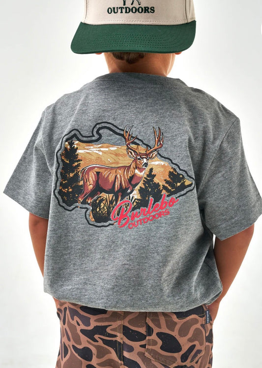 Hill Country Buck Youth T shirt Short Sleeve Burlebo