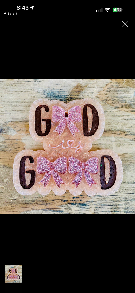God Is Good Car Freshie Southern Creek  Butt Naked Scent