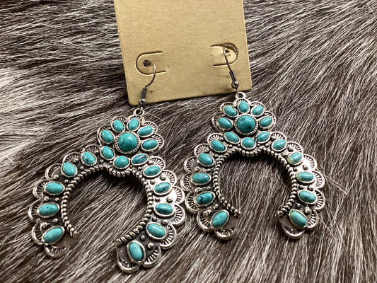 Turquoise squash earrings