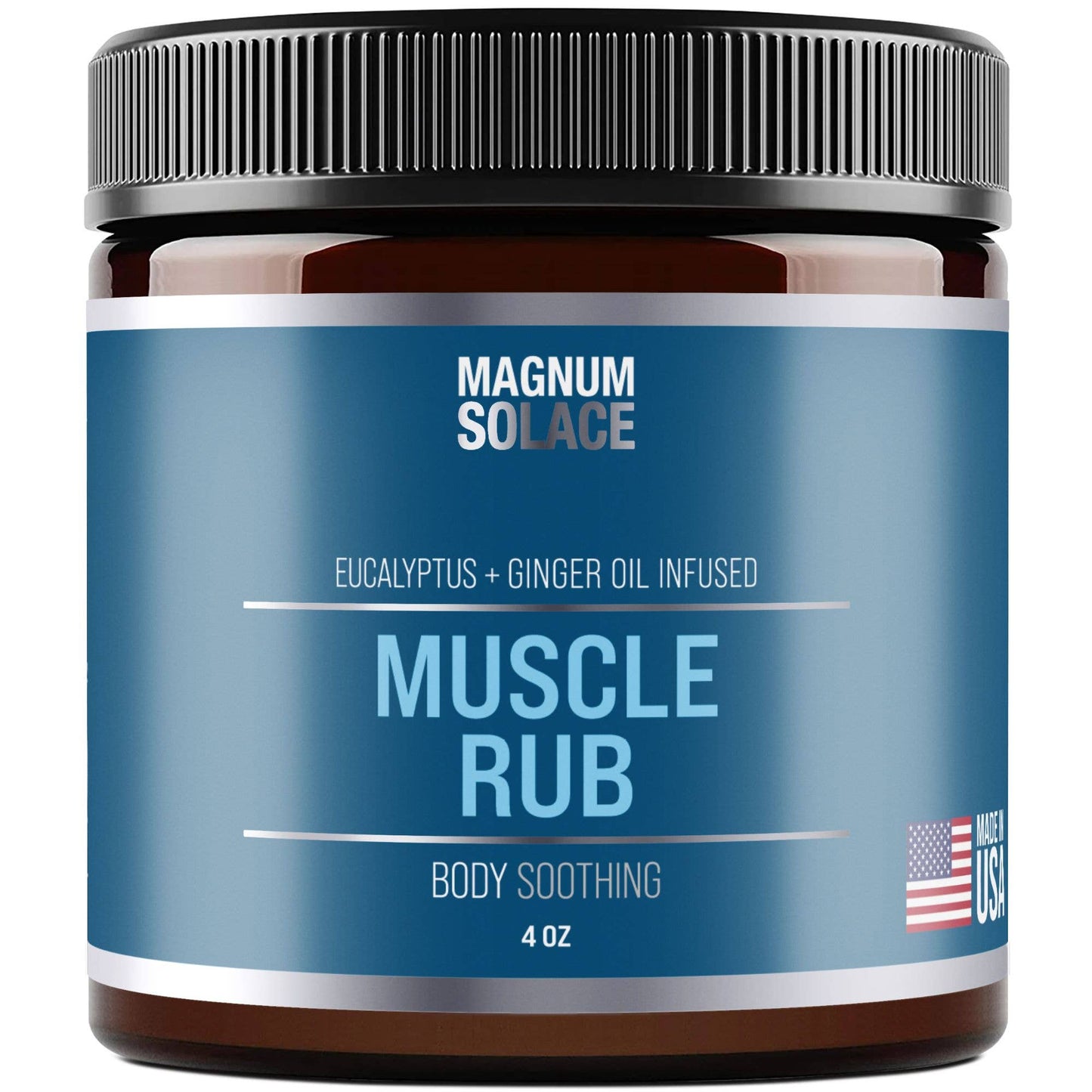Natural Muscle Rub for Soreness, Joint Pain Relief: 4 oz Jar
