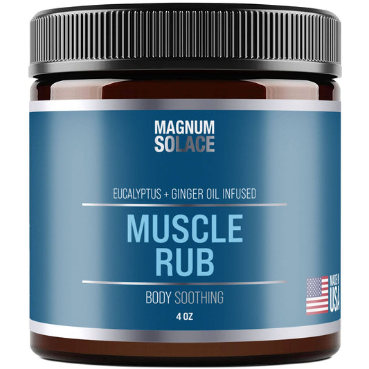 Natural Muscle Rub for Soreness, Joint Pain Relief: 4 oz Jar