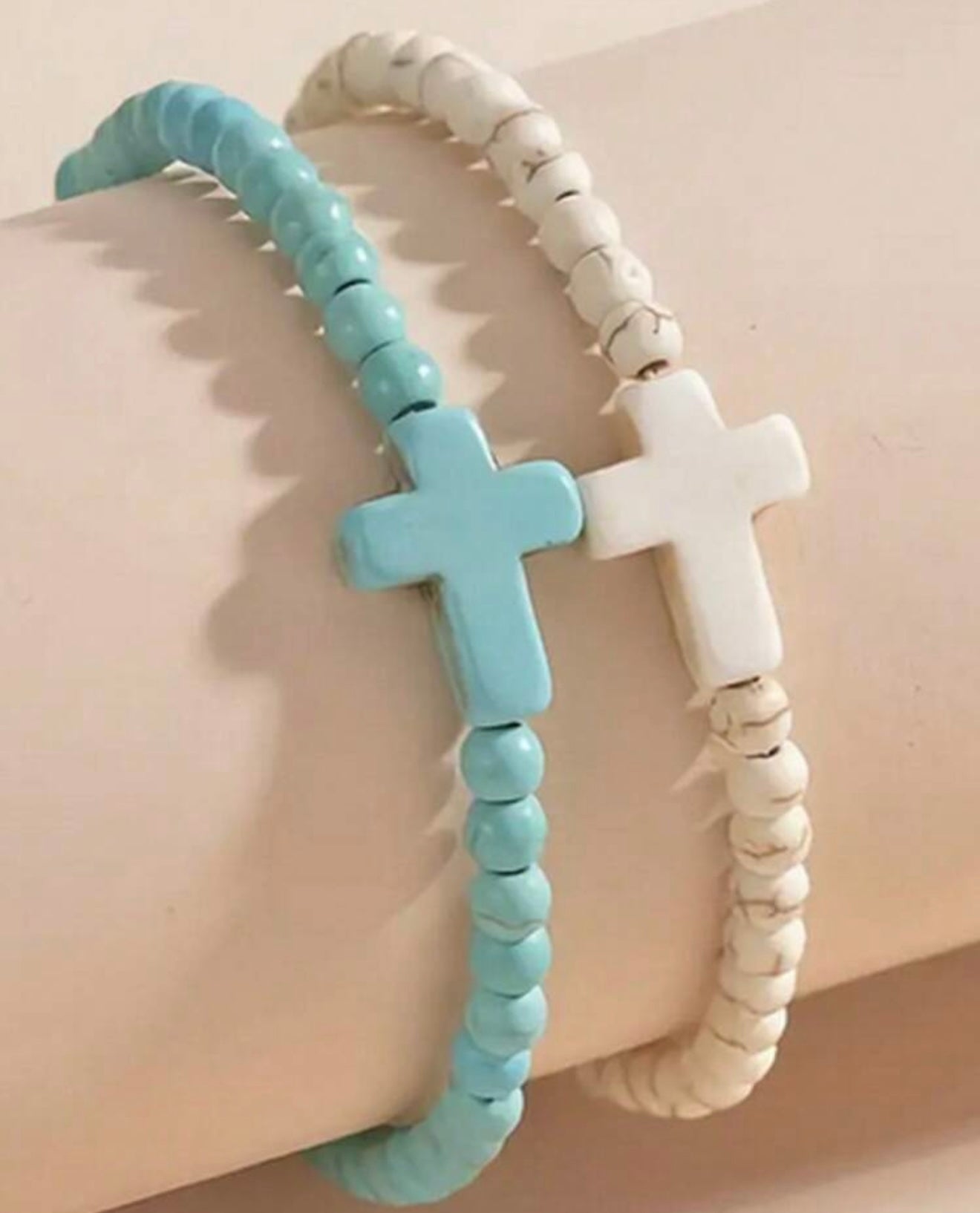 Beaded Cross Bracelet