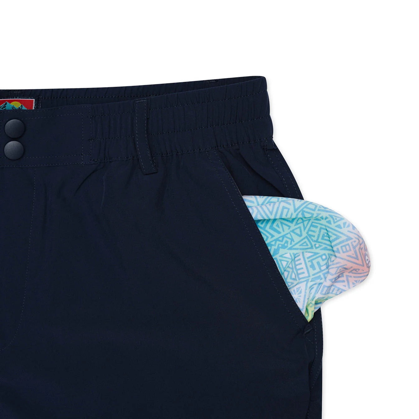 Deep Water Navy 7” Everyday Burlebo Shorts With Myan Pocket Tx ES-DWN-MP