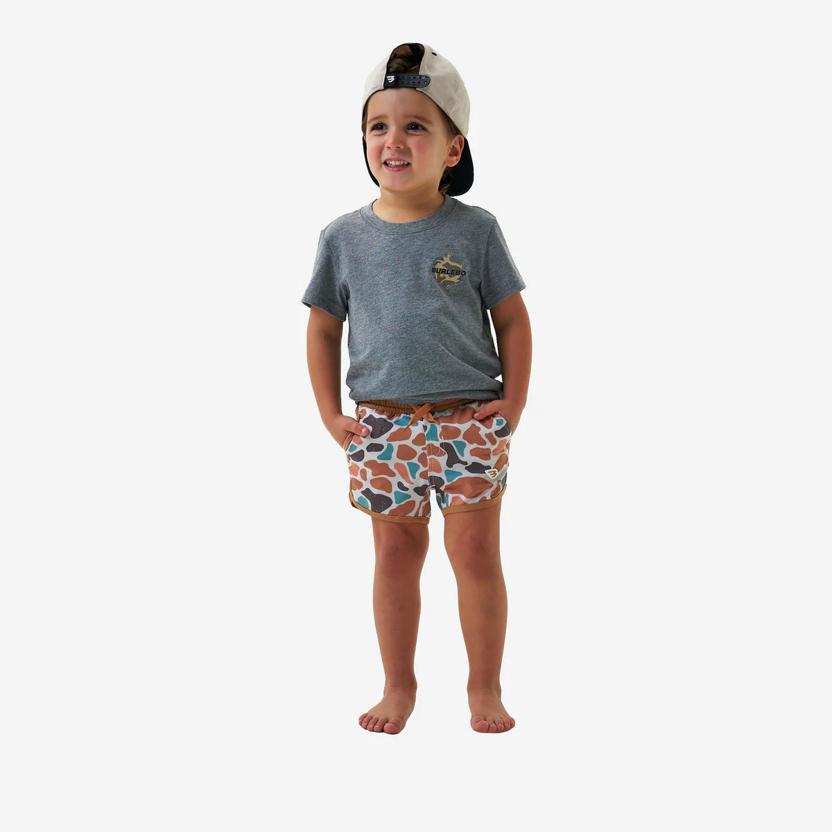 Youth Swim Trunk - Bayside Camo Fl